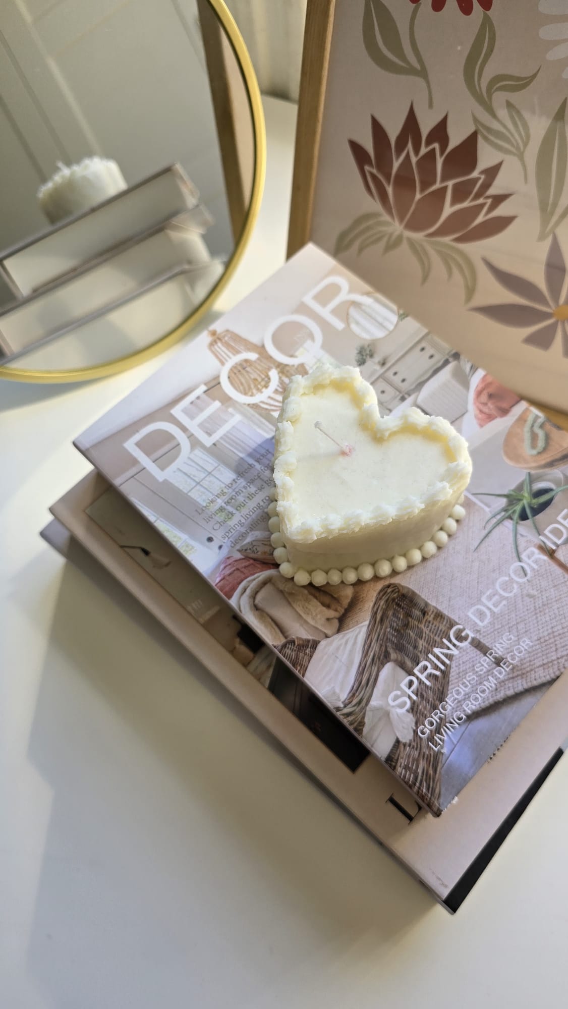 π€ Soft Heart β Handmade Soy Wax Candle