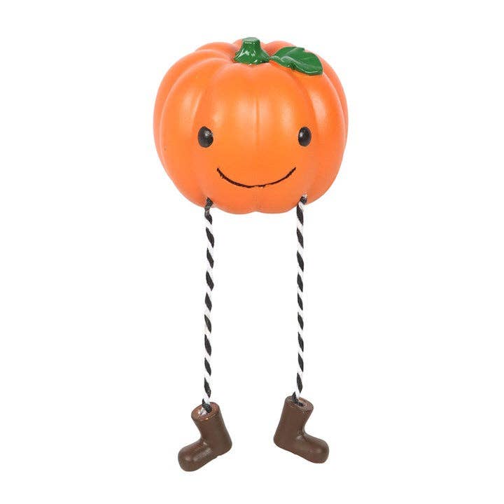 Schattige Herfst Pompoen Plankzitter Beeldje