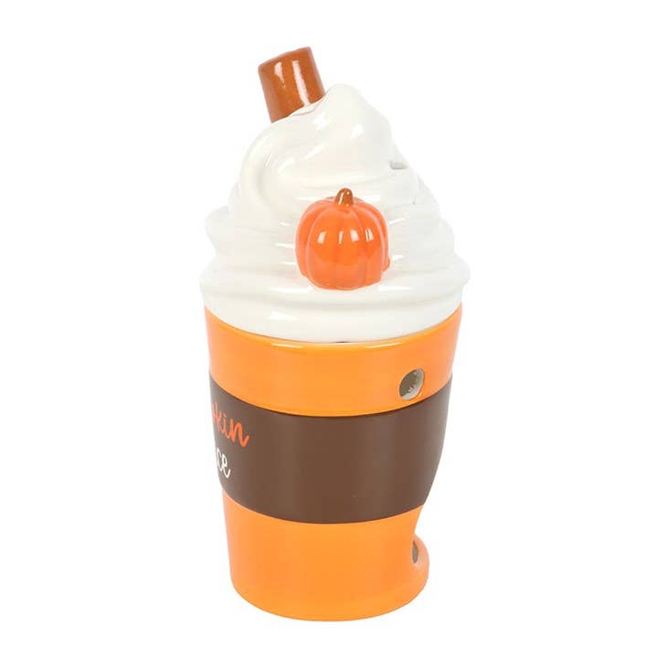 Herfst Pompoen Specerijen Latte Met Deksel Oliebrander en Wasverwarmer