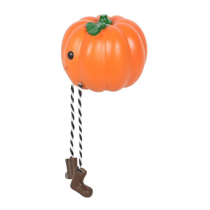 Schattige Herfst Pompoen Plankzitter Beeldje