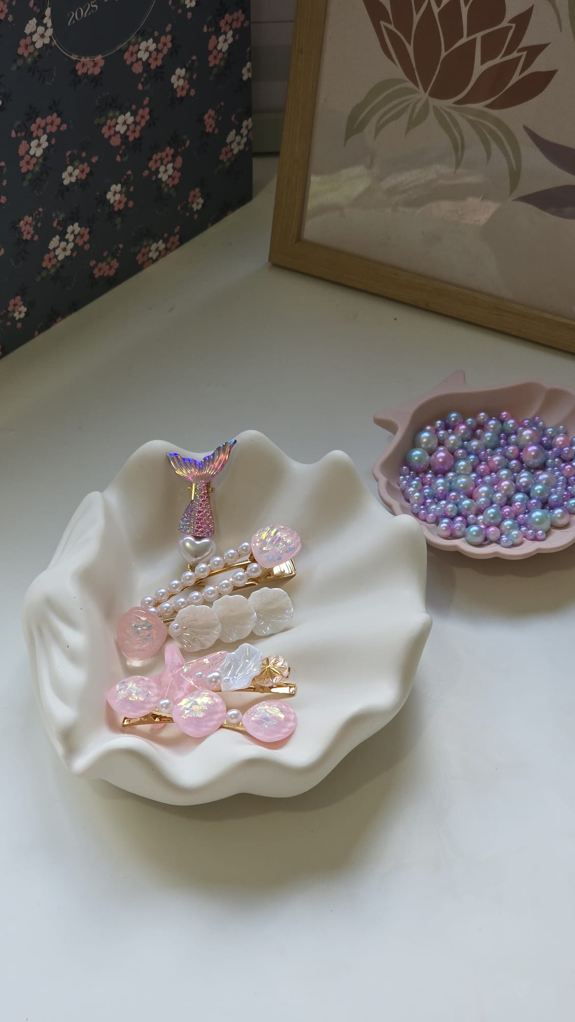 Ocean Bloom – Jesmonite Shell Trinket Dish