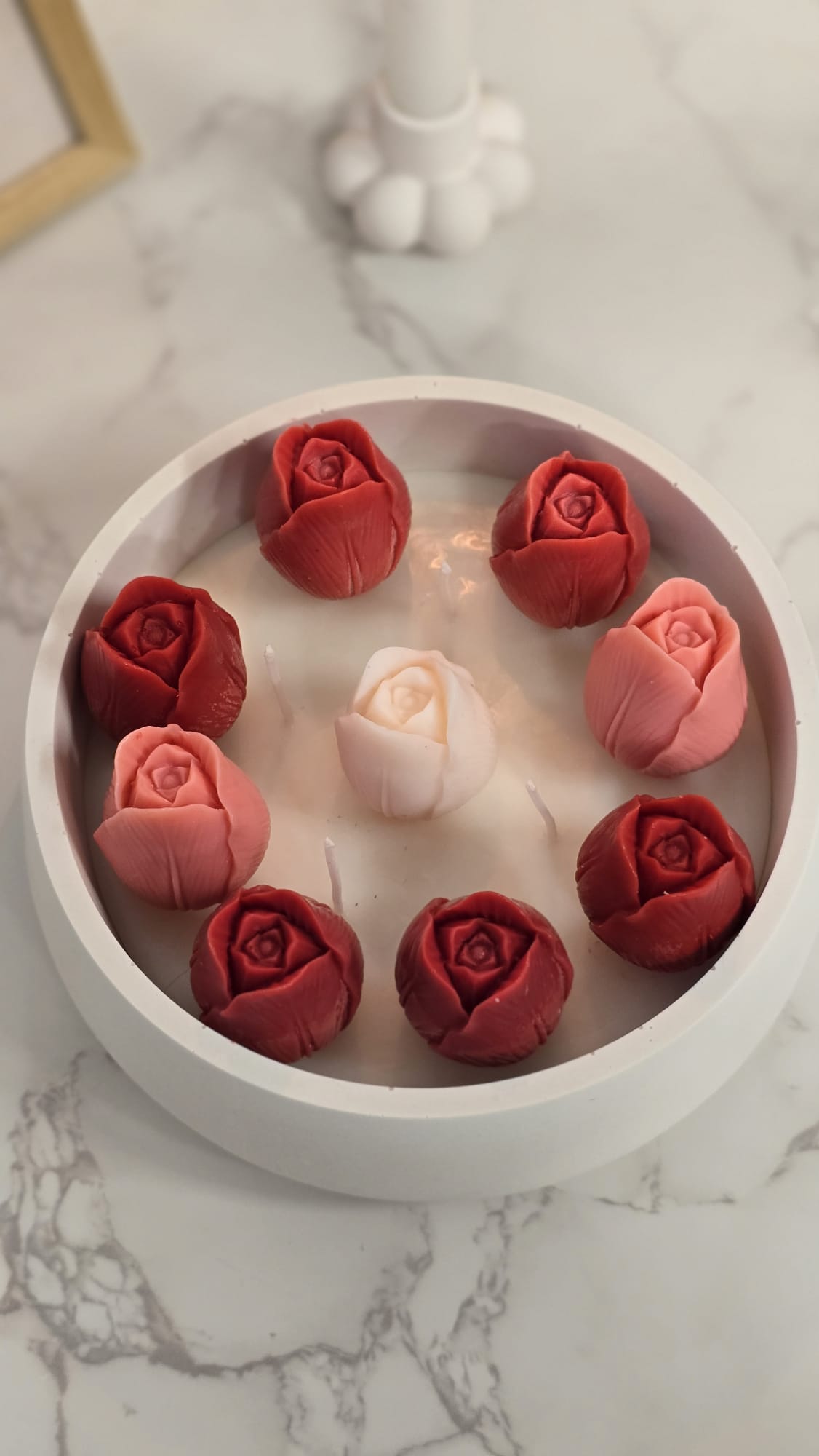 RoseGlow Scented Candle Set
