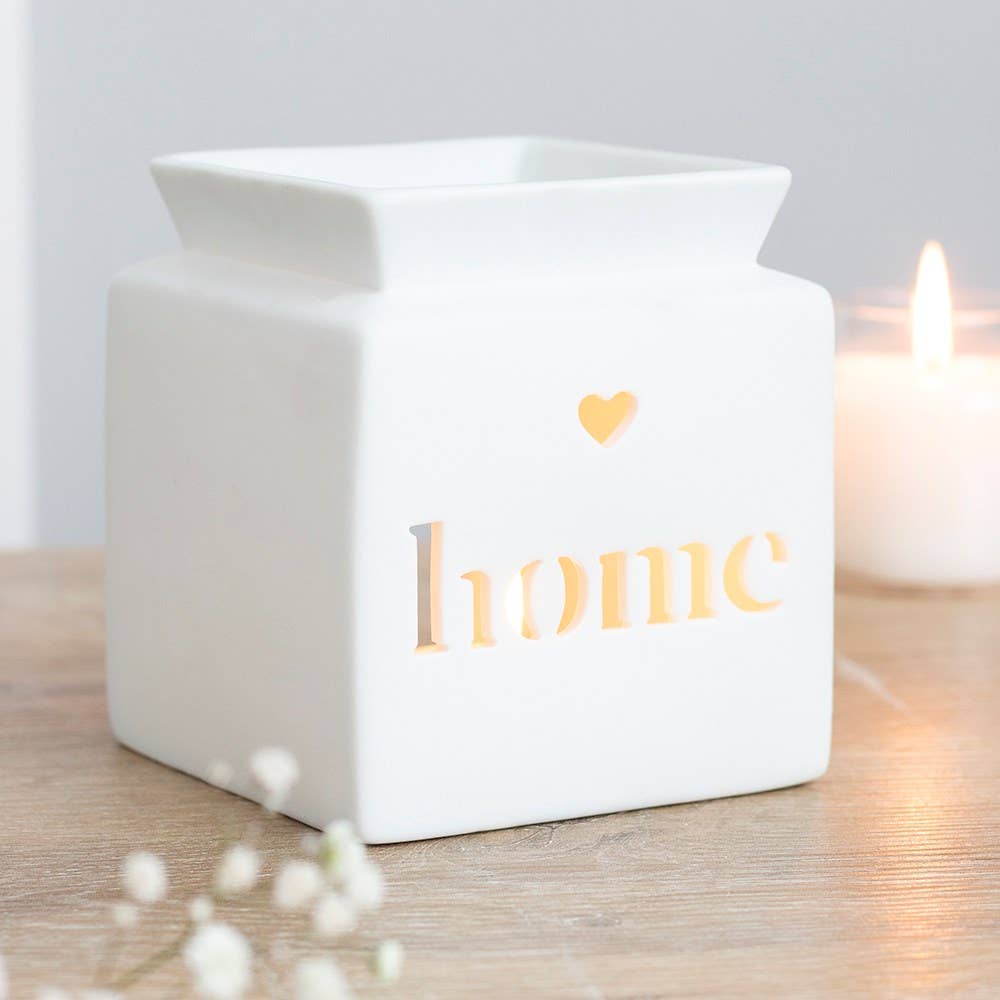 White Home Cut Out oliebrander en wasverwarmer