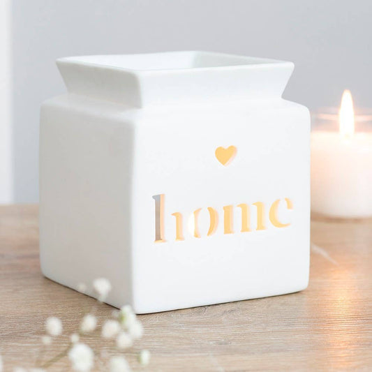 White Home Cut Out oliebrander en wasverwarmer