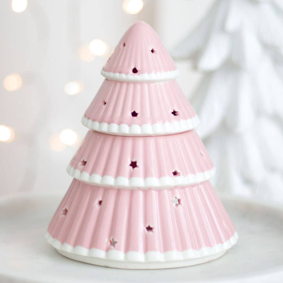 Oliebrander voor roze kerstboom