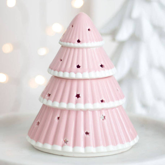 Oliebrander voor roze kerstboom