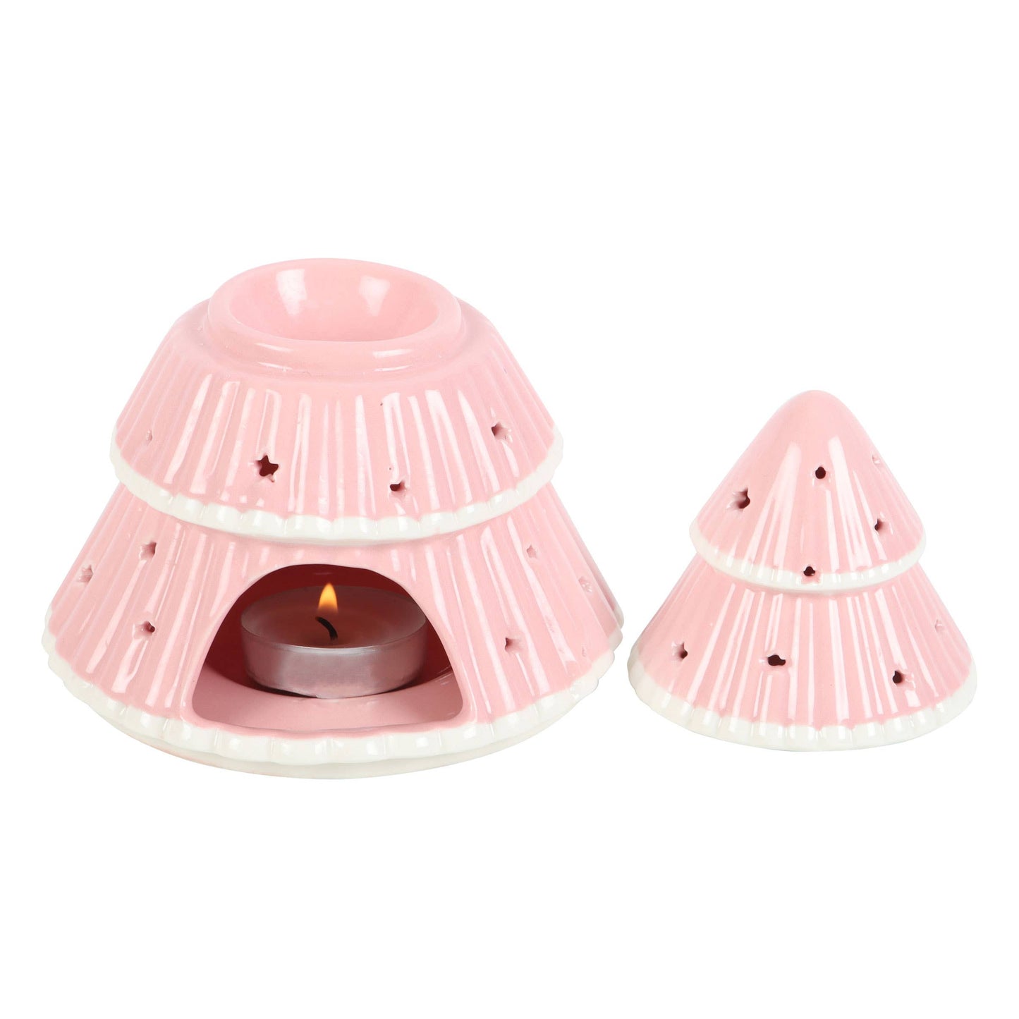 Oliebrander voor roze kerstboom