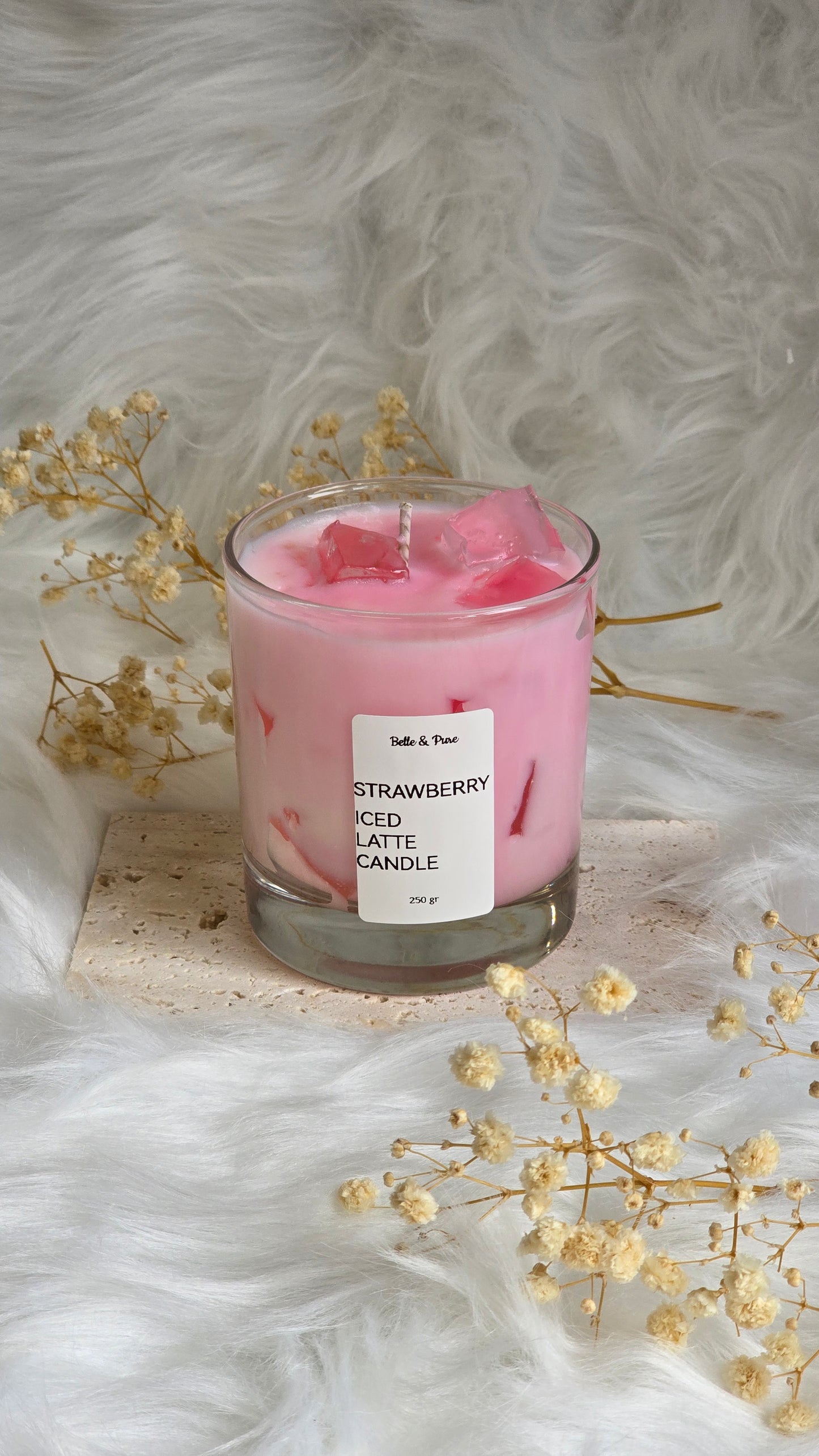 Strawberry Iced Latte Candle