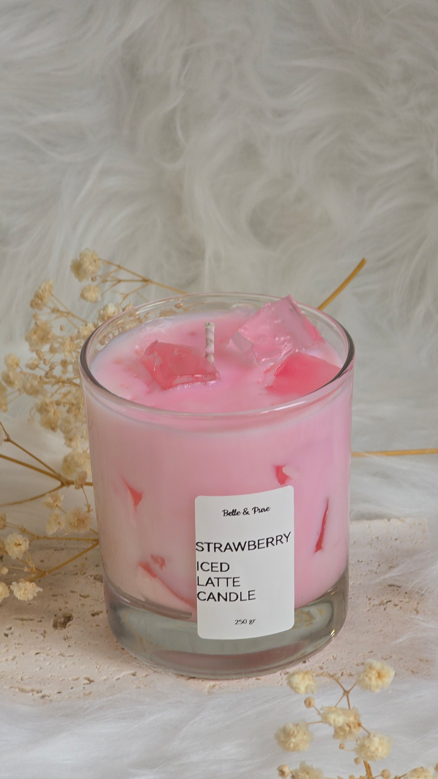 Strawberry Iced Latte Candle