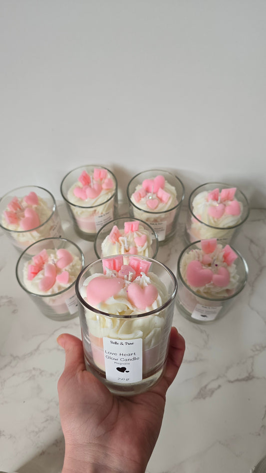 Love Heart Glow Candle 💞