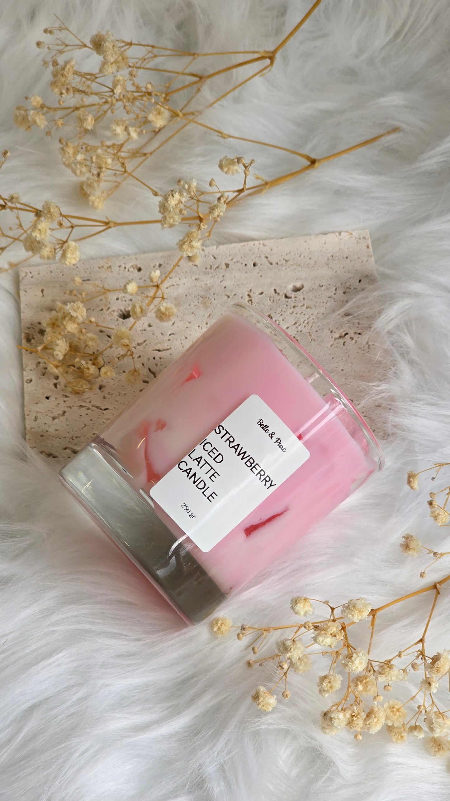 Strawberry Iced Latte Candle