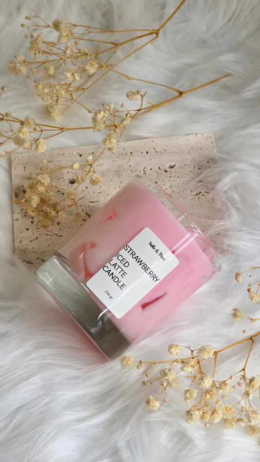 Strawberry Iced Latte Candle
